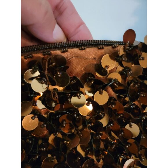 Bronze Sequin Shoulder Bag - Picture 4 of 10